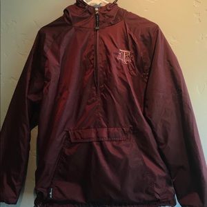 Texas A&M Aggies Rain Jacket Charles River Large